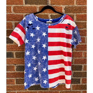 Old Glory Distressed Top