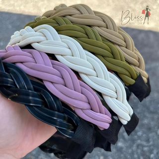 Braided Leather Headband