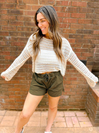 Demi Crochet Crop Top
