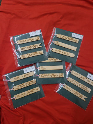 Wooden Gift Tag Set