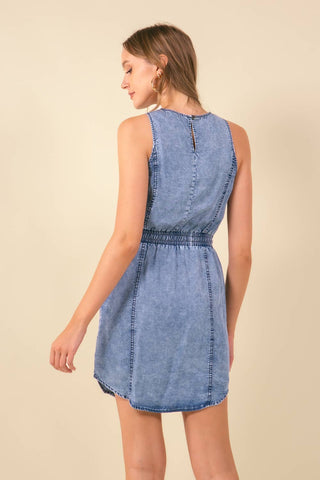 Sleeveless Denim Dress