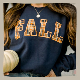 Fall Plaid Sweatshirt
