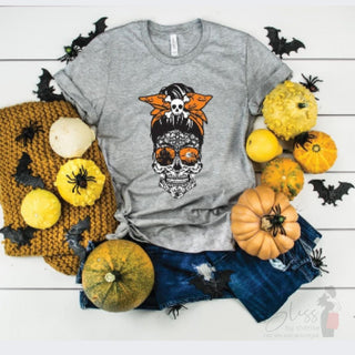 Halloween Skull Girl Tee