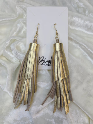 Tassel Leather Earring
