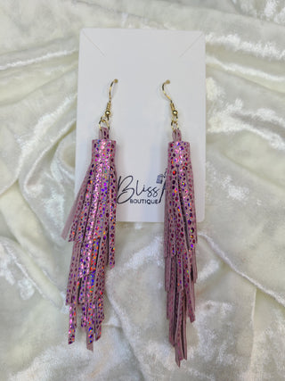 Tassel Leather Earring