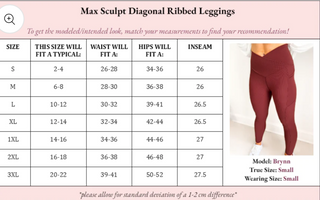 MaxSculpt Ribbed Leggings