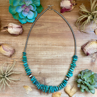 Graduated Blue Turquoise Necklace