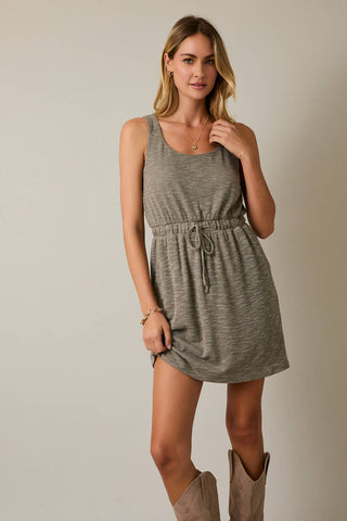 Round Neck Sleeveless Mini Dress