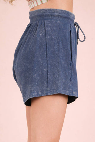 Mineral Washed Comfy Baggy Shorts