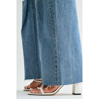 Mica Distressed Raw Hem Jean
