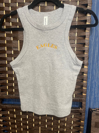 Colby Eagles Cropped Racer Tank