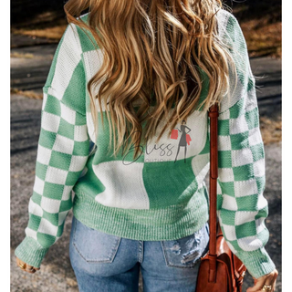 Beverly Checkered Sweater