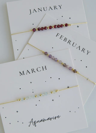 Crystal Birthstone Bracelets