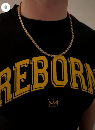 Gold Rope Chain Necklace