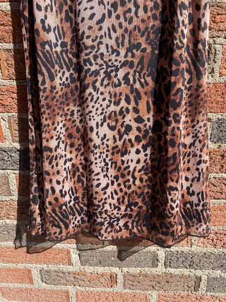 Georgia Leopard Midi Skirt