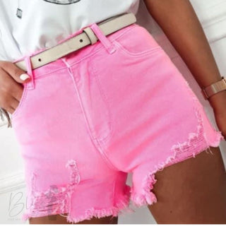 Pink Jean Shorts
