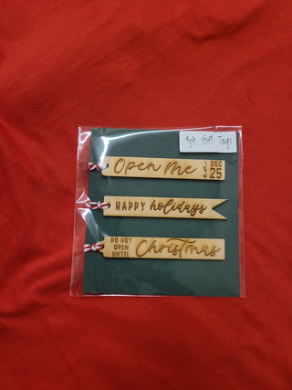 Wooden Gift Tag Set