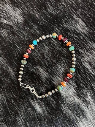 Confetti, Sterling Silver & Turquoise Bracelet 