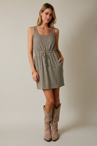 Round Neck Sleeveless Mini Dress
