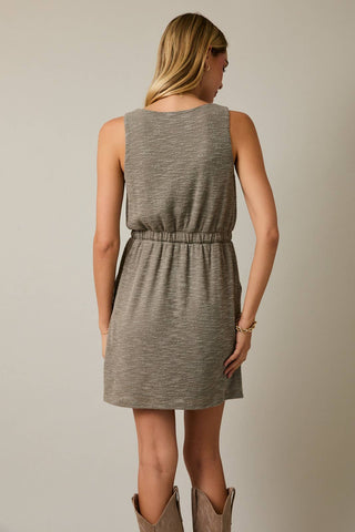 Round Neck Sleeveless Mini Dress