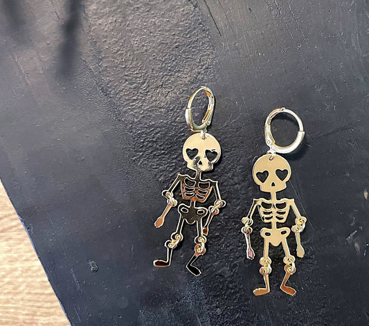 Skeleton Drop Earrings